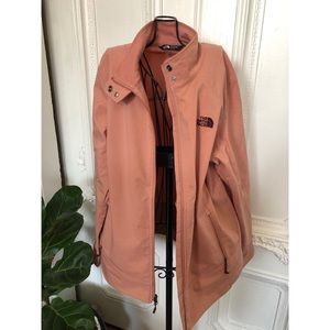 The North Face peach wind jacket